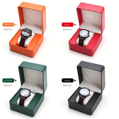 PU Leather Watch Storage Box Gift Packaging