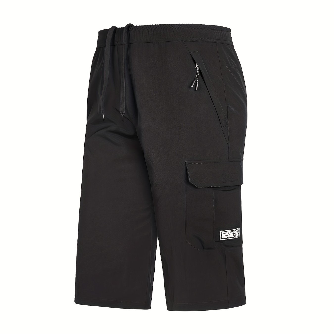 Men's Rapid Dry Pocket Cargo Shorts - Comfy Drawstring Shorts