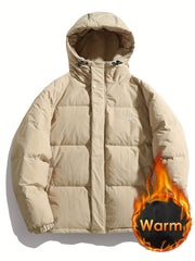 Versatile Thick Hooded Puffer Coat Winter Jacket Women's Clothing