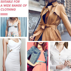 80pcs Women Shirt Brooch Buttons Safty Button Pins Blouse Pins For Crafts
