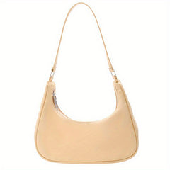 Nylon Lightweight Hobo Bag Zipper Handbag