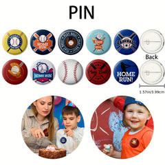 Baseball Party Favors 86pcs Bracelet, Pins, Keychain, Decoration