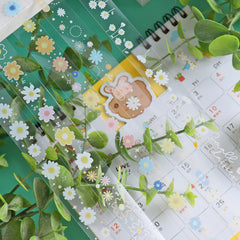 5pcs Transparent Decorative Stickers, DIY Crafts, Gift Wrapping, Scrapbooking