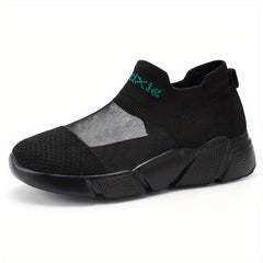 Men's Lightweight Slip-on Athletic Sneakers, Breathable Walking Shoes
