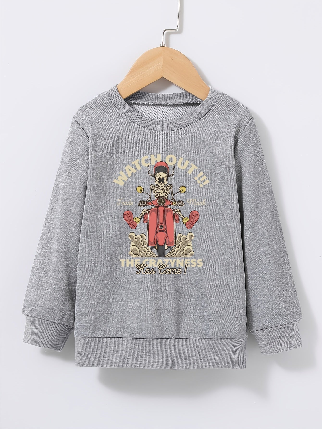 Halloween Kid's Sweatshirt Long Sleeve Top Crew Neck Pullover