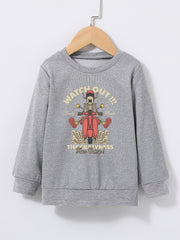 Halloween Kid's Sweatshirt Long Sleeve Top Crew Neck Pullover