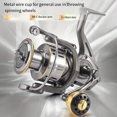 1pc Metal Line Spool Rock Fishing Reel Outdoor Tackle