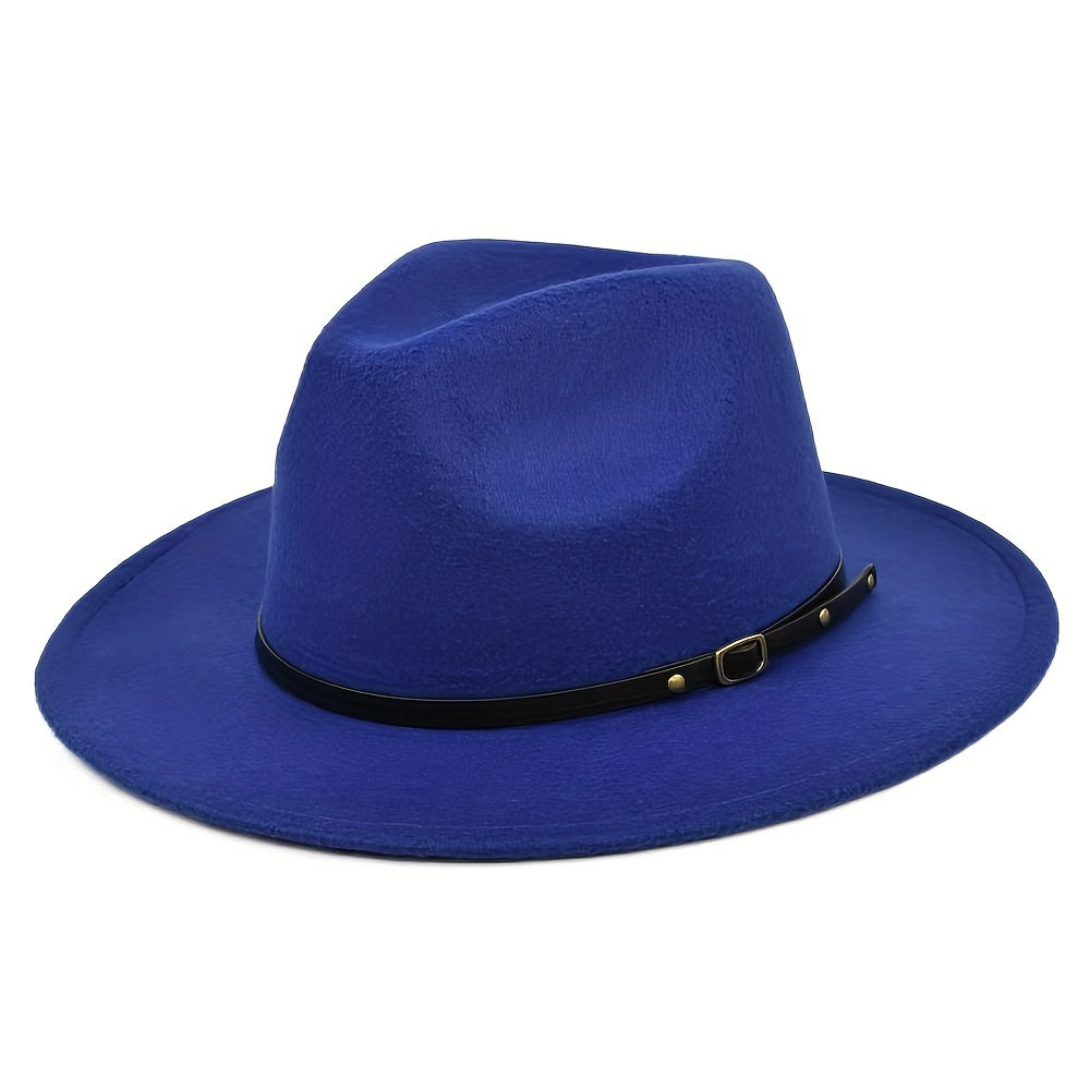 Woolen Jazz Hat Sun Protection Fedora Cap for Men & Women