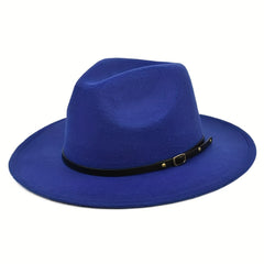 Woolen Jazz Hat Sun Protection Fedora Cap for Men & Women