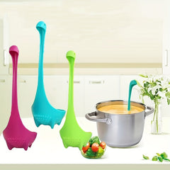 Dinosaur Tea Strainer Water Monster Spoon Colander Long Handled Kitchen Spoon