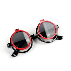 Boys Casual Flip Sunglasses Cartoon Decorative Accessories