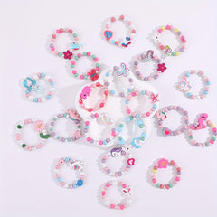 20pcs Beaded Mermaid & Unicorn Bracelet Set for Girls Holiday Party