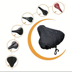2pcs Waterproof Bike Seat Cover Drawstring Rain Dust Protection