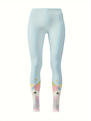 Unicorn Print Leggings Girls Thick Leggings Spring Fall Winter