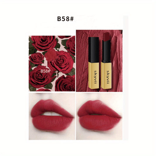 Long-Lasting Moisturizing Lipstick with Golden Shine