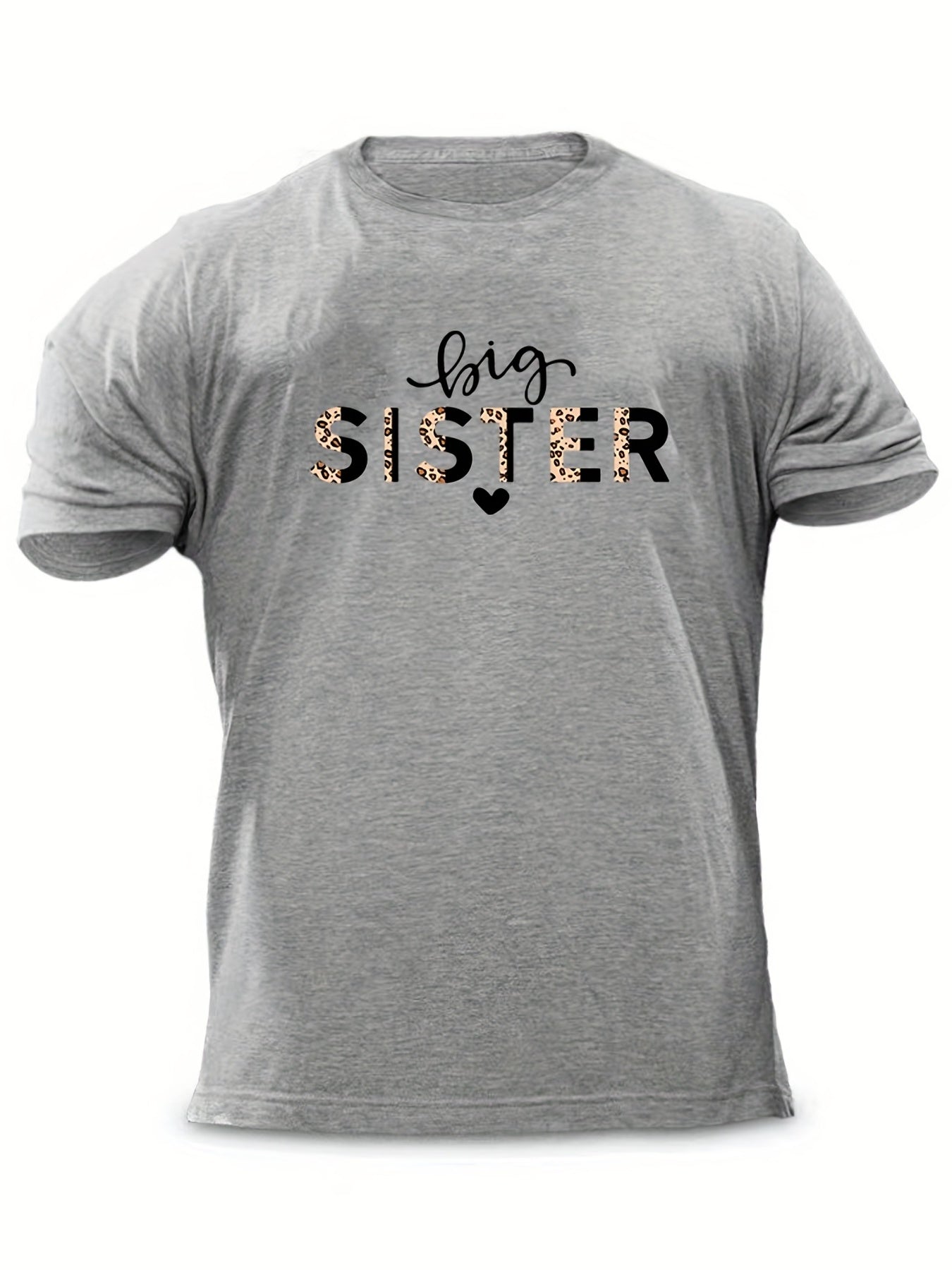 Men's Letter Print T-shirt Casual Comfy Crew Neck Tee