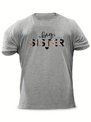 Men's Letter Print T-shirt Casual Comfy Crew Neck Tee