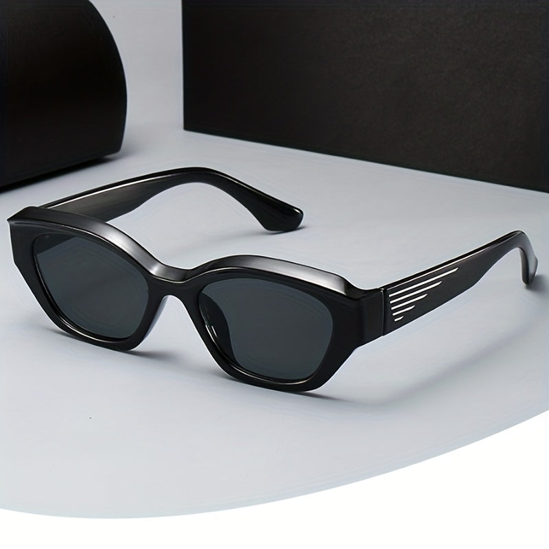 Men's UV Protection Polygonal Frame Sunglasses with Box