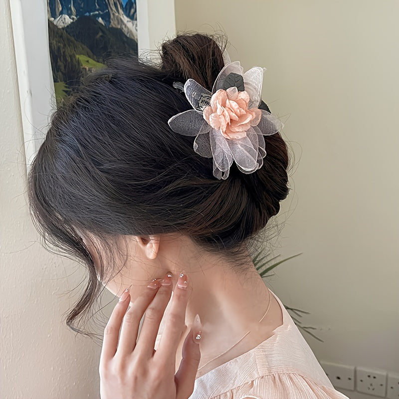 Rose Hair Grab Clip Girls Hair Accessories