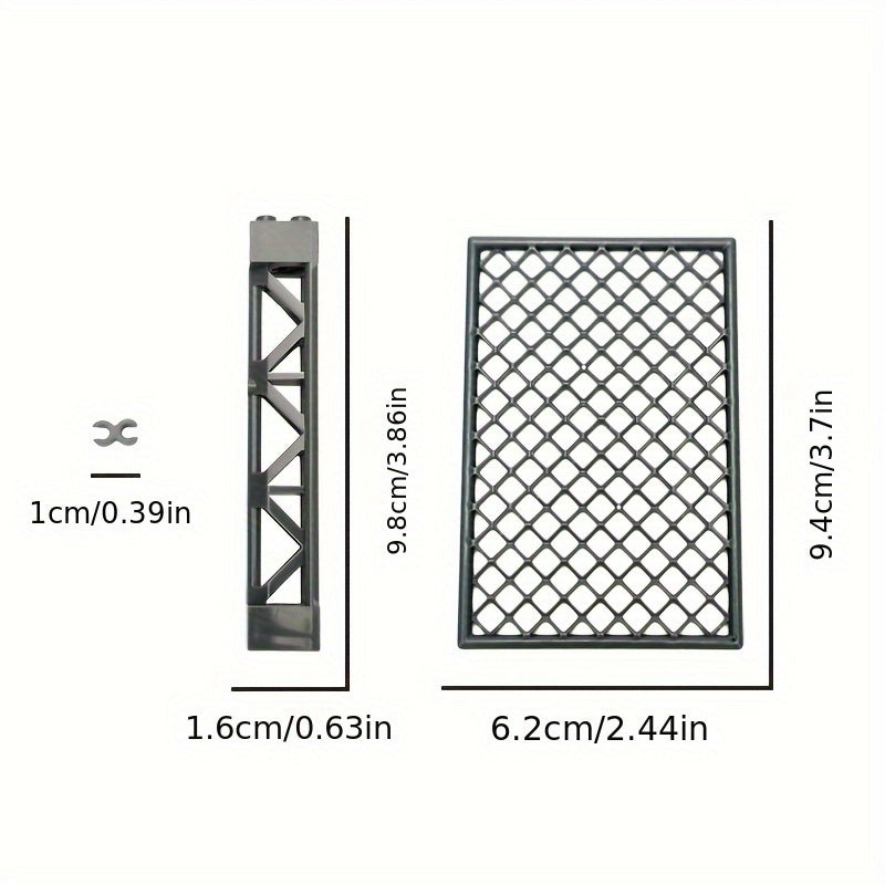 Mesh Fence Military Model Barrier Iron Wire Prop Protection Grid