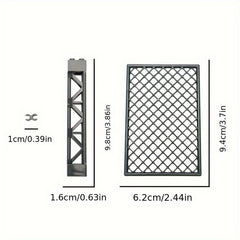 Mesh Fence Military Model Barrier Iron Wire Prop Protection Grid