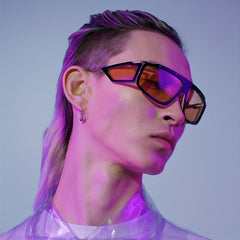 Men's Retro Steam Punk Sunglasses with High Glasses Box