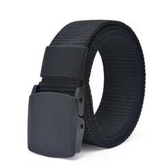 Nylon Canvas Belt with Plastic Buckle for Men and Women