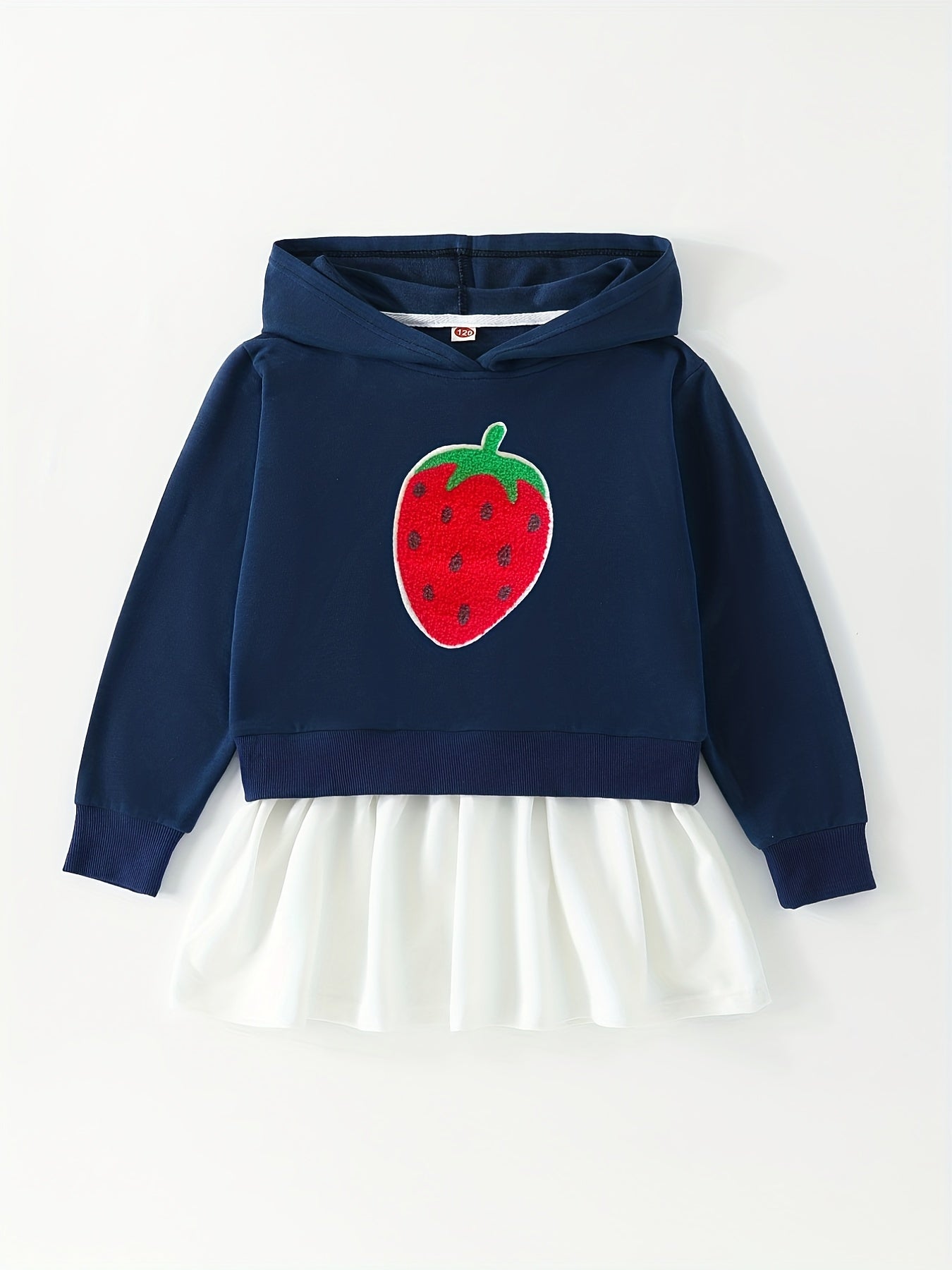 Toddler Girls Cartoon Animal Hooded Dress Comfy Casual Sweatshirt Dresses
