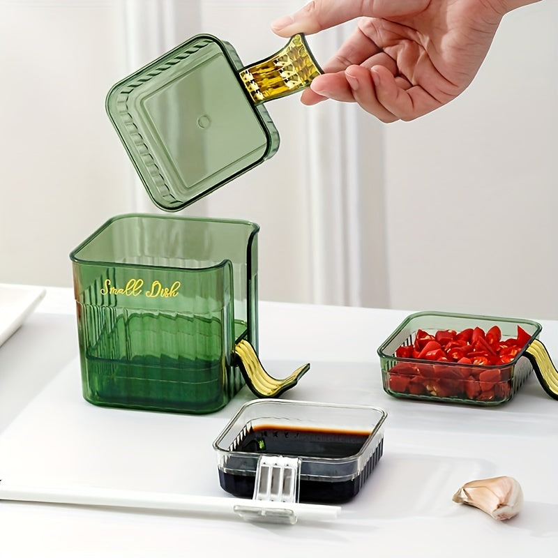 Set Household Hot Pot Vinegar Dipping Dish Spice Containers