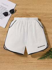 Girls Letter Print Sport Shorts Casual Pants For Kids Children Summer