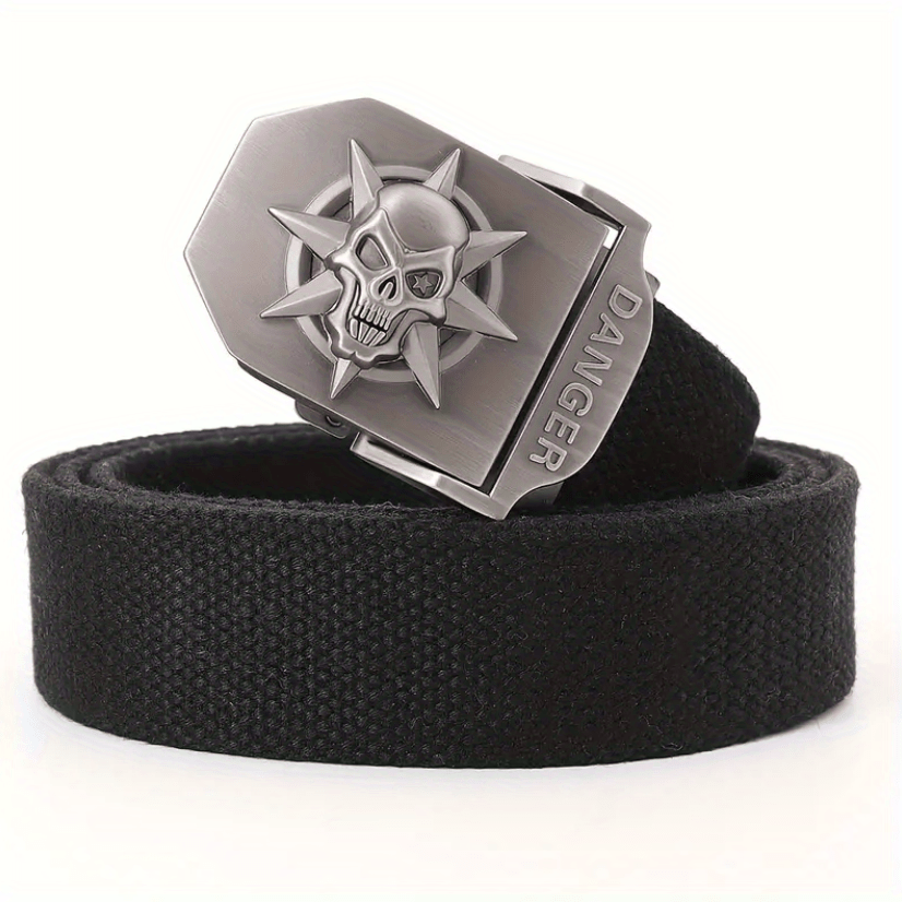 Skeleton Buckle Belts for Men Casual Belt for Jeans Pants Clothing Accessories