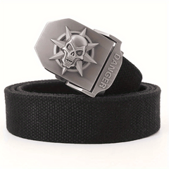 Skeleton Buckle Belts for Men Casual Belt for Jeans Pants Clothing Accessories