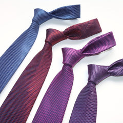 Solid Strip Classic Neck Tie for Men 15-Inch