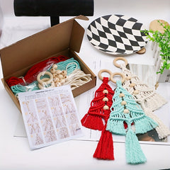 Hand Rope Weaving Christmas Tree DIY Decoration