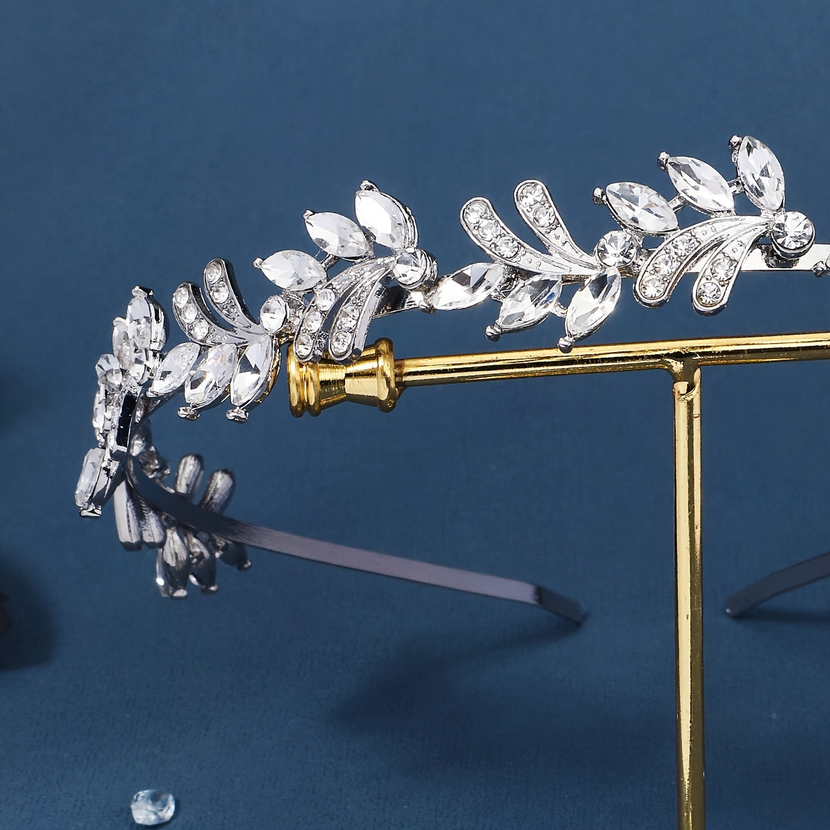 Bridal Crystal Headband Greek Leaf Hair Band Wedding Vintage Hair Piece