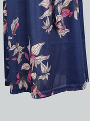 Floral Zipper Midi Dress