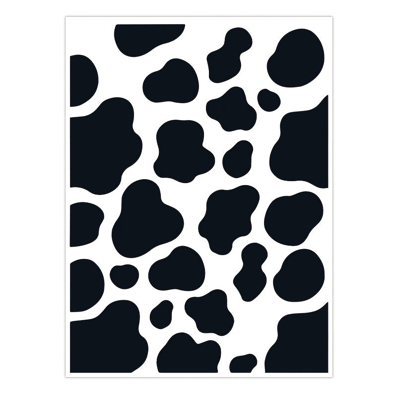 26pcs Cow Spot Pattern PVC Waterproof Stickers for Journal and Computer