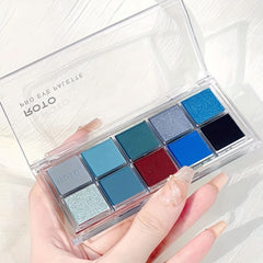 Denim Eyeshadow Palette Matte Satin Pearly Finish