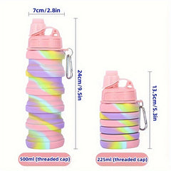 Large Capacity Reusable Silicone Water Cup for Outdoor Sports