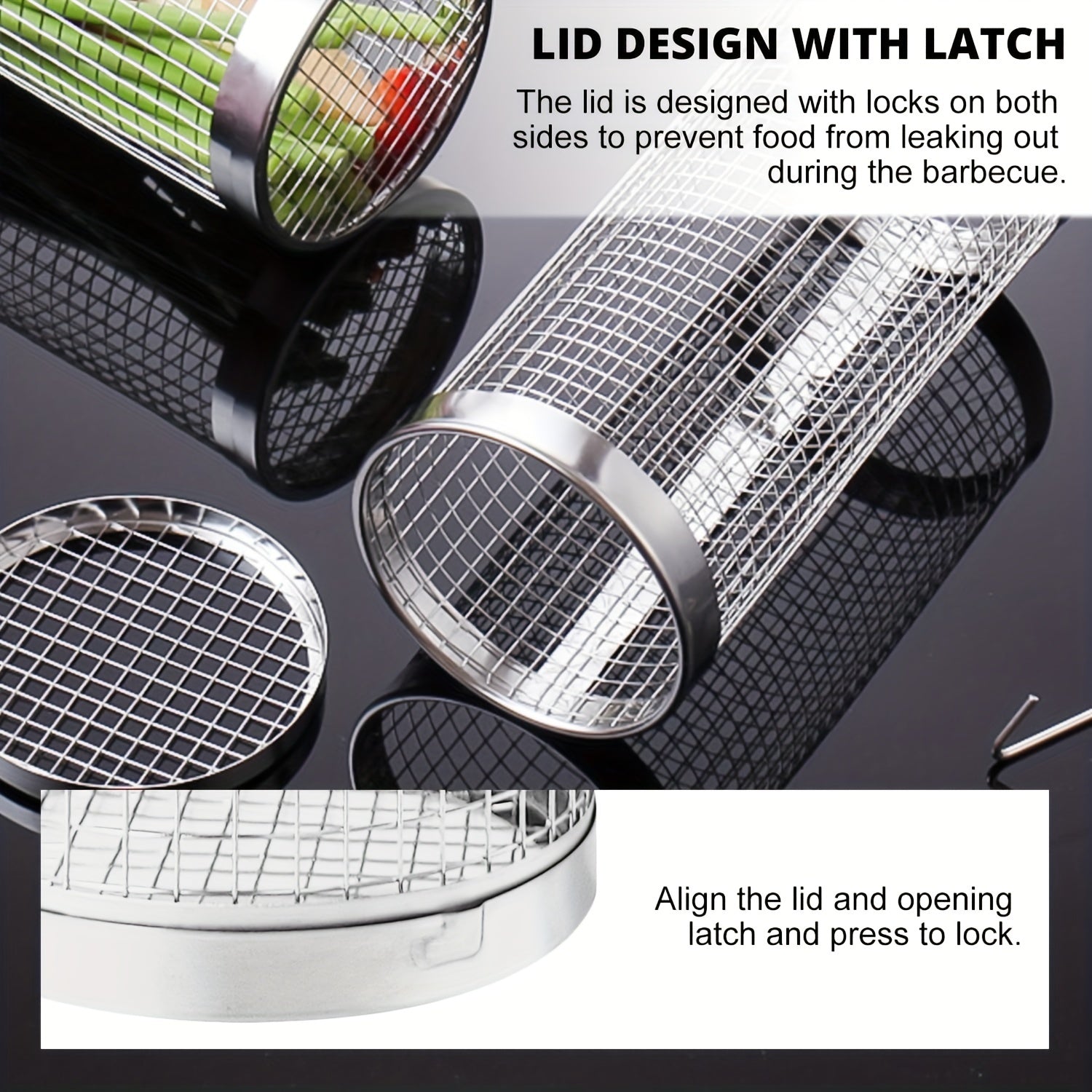 Stainless Steel BBQ Grill Outdoor Campfire Portable Cooking Grate