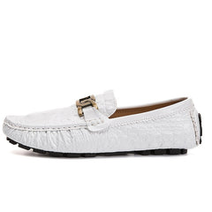 Metal Buckled Decor Loafers Slip-on Comfy Shoes