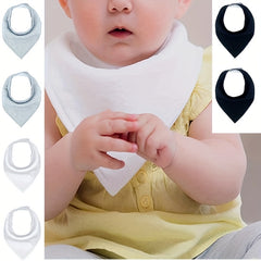 6pcs Baby Bandana Bibs Unisex for Teething and Drooling