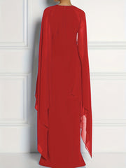 Bridesmaid Dress High Split Maxi Formal Dress