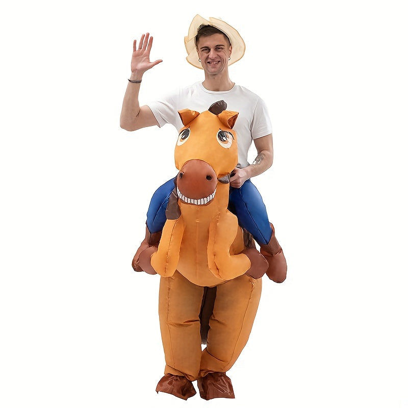Halloween Horse Inflatable Costume Funny Cosplay Riding Inflatable Costume