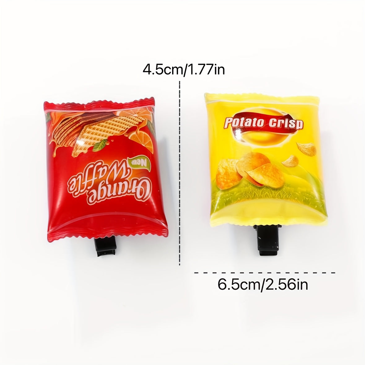 2pcs Chip Hairpin Snacks Hair Clips Girls Hair Accessories
