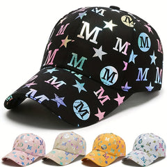Letter Printed Baseball Cap Cotton Hip Hop Sunshade Dad Hat