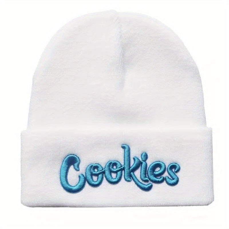 Unisex Cookies Embroidered Warm Hip Hop Knitted Hat