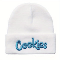 Unisex Cookies Embroidered Warm Hip Hop Knitted Hat