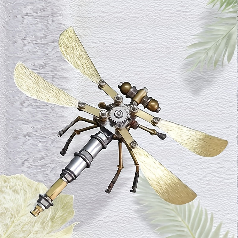 Mechanical Dragonfly Steampunk Metal 3D Jigsaw Puzzle Toy