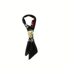 Halloween Bow Tie Golden Skull Head Buckle Tie Boys